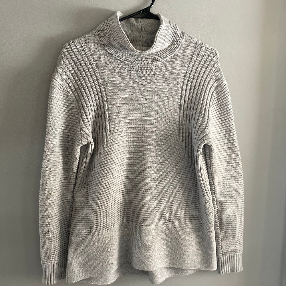 Grey High Neck Sweater